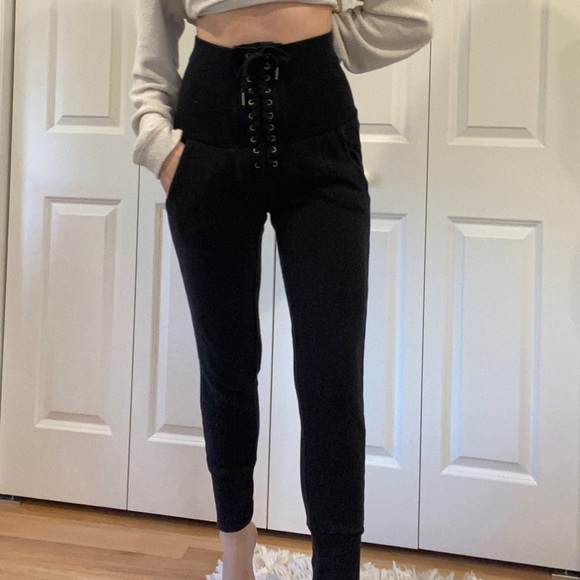 NSF high rise, lace up joggers size M - Picture 3 of 13